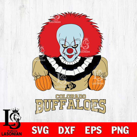 Colorado Buffaloes Pennywise Horror Sport 3 Svg Eps Dxf Png File, Digital Download