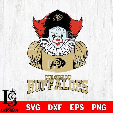 Colorado Buffaloes Pennywise Horror Sport 7 Svg Eps Dxf Png File, Digital Download