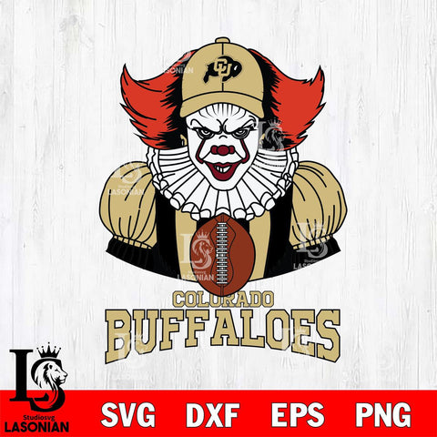 Colorado Buffaloes Pennywise Horror Sport 9 Svg Eps Dxf Png File, Digital Download