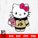 Colorado Buffaloes Pretty Hello Kitty Svg Eps Dxf Png File, Digital Download, Instant Download
