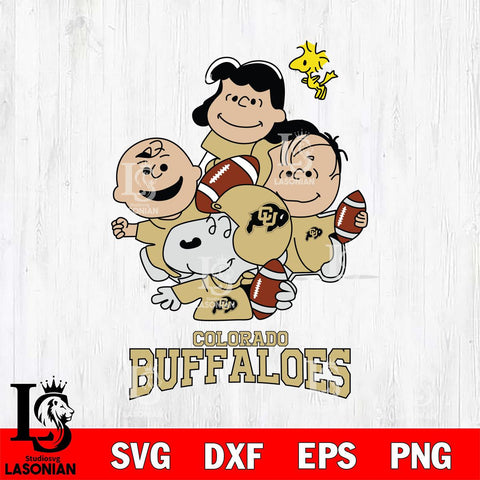 Colorado Buffaloes Snoopy Sport 4 Svg Eps Dxf Png File, Digital Download