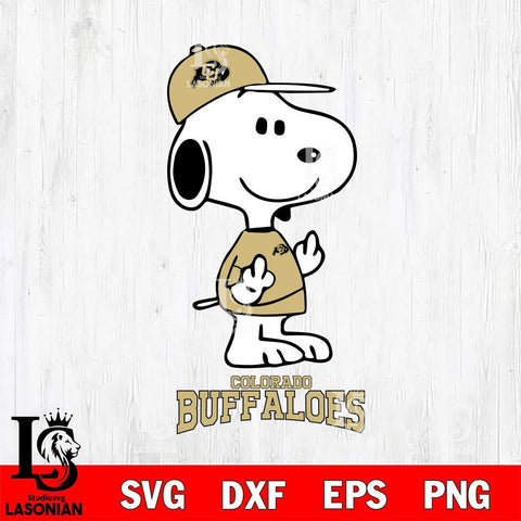 Colorado Buffaloes Snoopy Sport 8 Svg Eps Dxf Png File, Digital Download