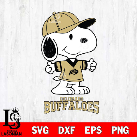 Colorado Buffaloes Snoopy football SVG DXF EPS PNG FILE,Snoopy File Cut, NCAA Digital Download,Instant Download,Christmas Silhouette