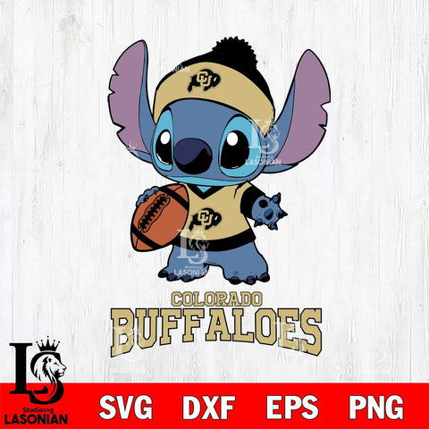 Colorado Buffaloes Stitch Disney, Svg Eps Dxf Png File, Digital Download