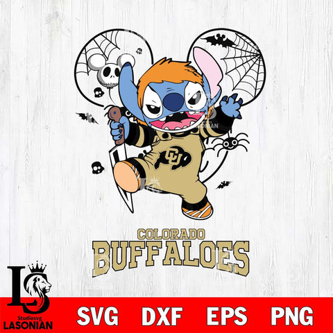 Colorado Buffaloes Stitch Michael Halloween Svg Eps Dxf Png File, Digital Download, Instant Download