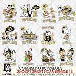 Colorado Buffaloes  Snoopy NCAA Bundle 12 SVG Svg Eps Dxf Png File, Digital Download
