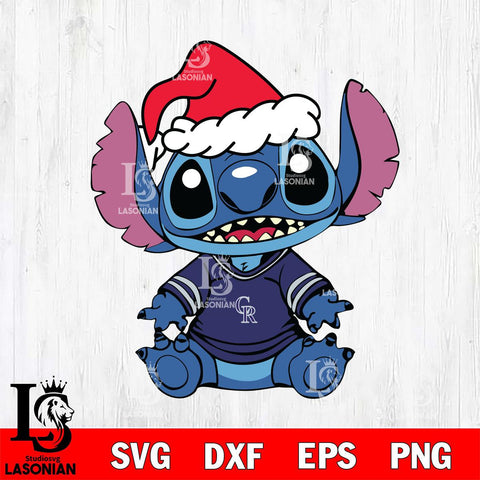 Colorado Rockies Baby Stitch Christmas SVG DXF EPS PNG file, Cut file cricut, Instant Download