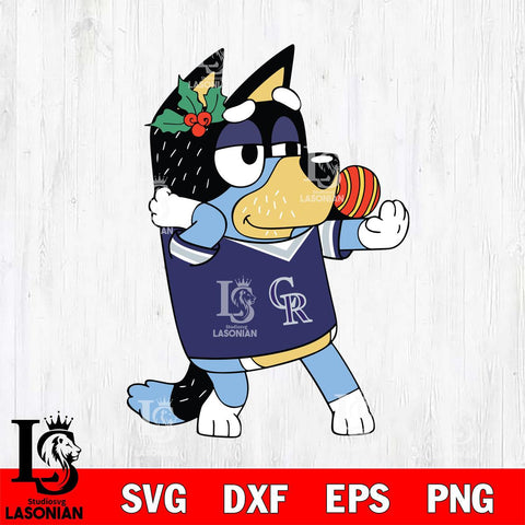 Colorado Rockies Bandit Heeler Christmas Svg Eps Dxf Png File, Digital Download, Instant Download