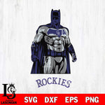 Colorado Rockies Batman Baseball MLB Svg Eps Dxf Png File,MLB File Cut ,Baseball Digital Download , Instant Download, Cut Svg Files
