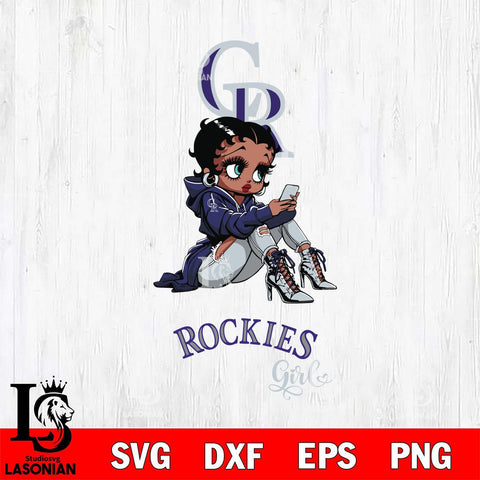Colorado Rockies Beauty Black Fan Girl Football