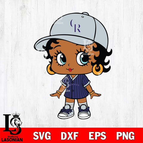 Colorado Rockies Betty Boop MLB 4 Svg Eps Dxf Png File,MLB svg, Digital Download, Instant Download