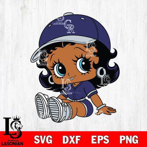 Colorado Rockies Betty Boop MLB 5 Svg Eps Dxf Png File,MLB svg, Digital Download, Instant Download