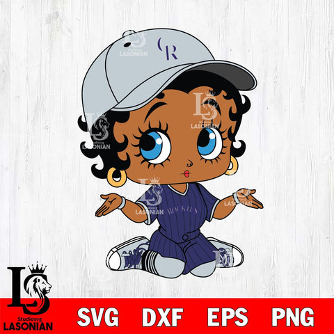 Colorado Rockies Betty Boop MLB 6 Svg Eps Dxf Png File,MLB svg, Digital Download, Instant Download