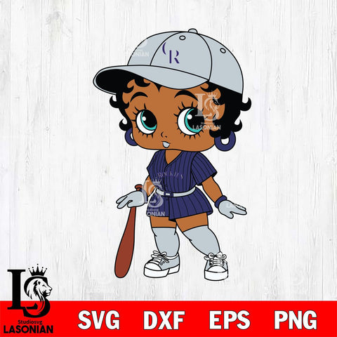 Colorado Rockies Betty Boop MLB 7 Svg Eps Dxf Png File,MLB svg, Digital Download, Instant Download