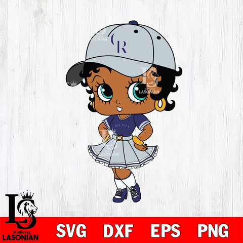 Colorado Rockies Betty Boop MLB 8 Svg Eps Dxf Png File,MLB svg, Digital Download, Instant Download
