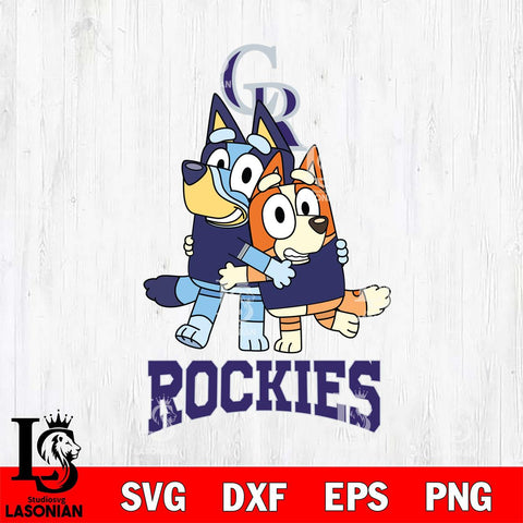 Colorado Rockies Bluey & Bingo 12 Svg Eps Dxf Png File, MLB svg, Digital Download, Instant Download