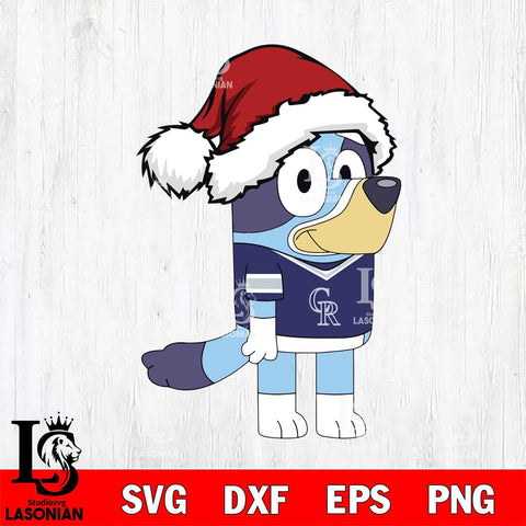 Colorado Rockies Bluey Cartoon Christmas Svg Eps Dxf Png File, Digital Download, Instant Download