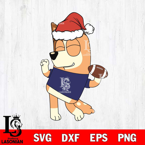 Colorado Rockies Bluey Chilli Christmas Svg Eps Dxf Png File, Digital Download, Instant Download