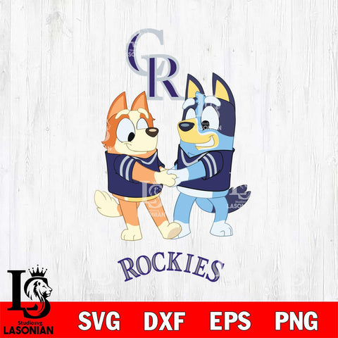 Colorado Rockies Bluey Chilli Dance Svg Eps Dxf Png File, Digital Download, Instant Download