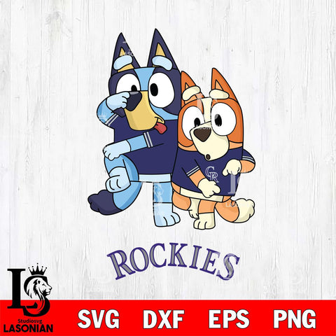 Colorado Rockies Bluey Chilli Dance Mode Svg Eps Dxf Png File, Digital Download, Instant Download