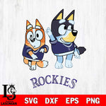 Colorado Rockies Bluey Chilli Mode Dance Svg Eps Dxf Png File, Digital Download, Instant Download