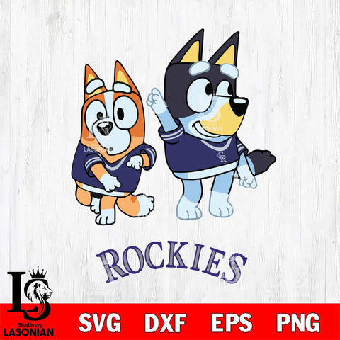 Colorado Rockies Bluey Chilli Mode Dance Svg Eps Dxf Png File, Digital Download, Instant Download