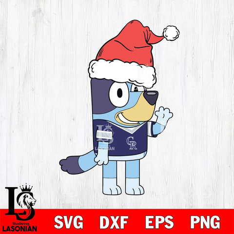 Colorado Rockies Bluey Christmas Svg Eps Dxf Png File, Digital Download, Instant Download