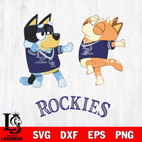 Colorado Rockies Bluey Dance Svg Eps Dxf Png File, Digital Download, Instant Download