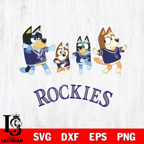 Colorado Rockies Bluey Dance Mode Squats Svg Eps Dxf Png File, Digital Download, Instant Download