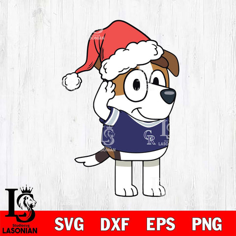 Colorado Rockies Bluey Jack Christmas Svg Eps Dxf Png File, Digital Download, Instant Download