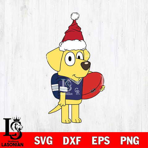 Colorado Rockies Bluey Lucky Christmas Svg Eps Dxf Png File, Digital Download, Instant Download