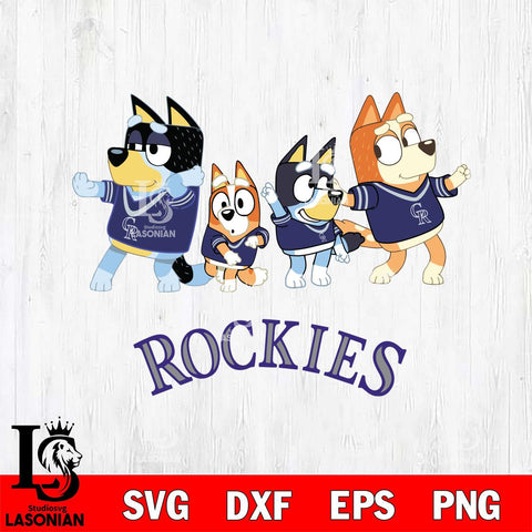 Colorado Rockies Bluey Mode Dance Squats Svg Eps Dxf Png File, Digital Download, Instant Download