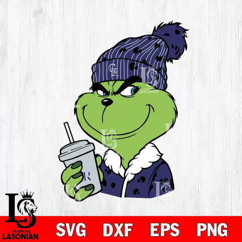 Colorado Rockies Boujee Grinch 3 Svg Eps Dxf Png File, Digital Download, Instant Download