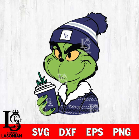 Colorado Rockies Boujee Grinch Svg Eps Dxf Png File, Digital Download, Instant Download
