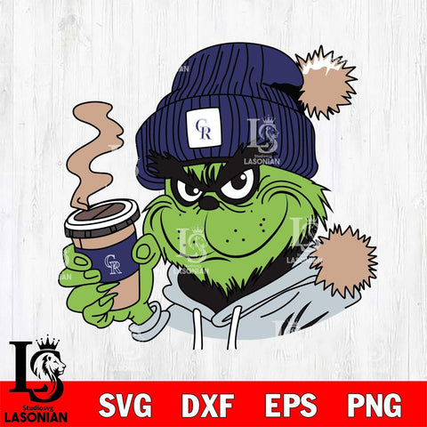 Colorado Rockies Boujee Grinch 4 Svg Eps Dxf Png File, Digital Download, Instant Download