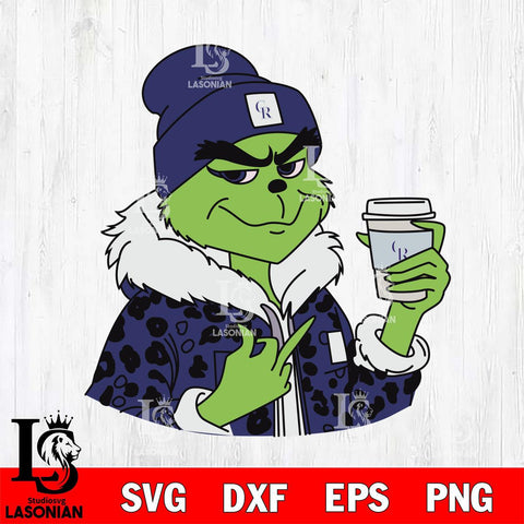 Colorado Rockies Boujee Grinch 7 Svg Eps Dxf Png File, Digital Download, Instant Download