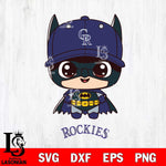 Colorado Rockies Cute Batman Baseball Svg Eps Dxf Png File,MLB File Cut ,Baseball Digital Download , Instant Download, Cut Svg Files