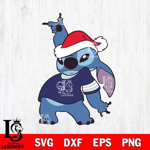 Colorado Rockies Disney Lilo & Stitch Christmas SVG DXF EPS PNG file, Cut file cricut, Instant Download