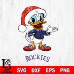 Colorado Rockies Donald Duck Christmas Baseball Svg Eps Dxf Png File,MLB File Cut ,Baseball Digital Download , Instant Download, Svg Files