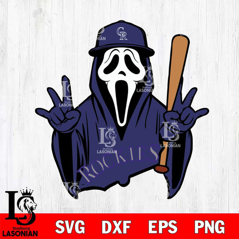 Colorado Rockies Ghostface 2 Svg Eps Dxf Png File, Digital Download, Instant Download