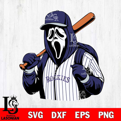 Colorado Rockies Ghostface 3 Svg Eps Dxf Png File, Digital Download, Instant Download
