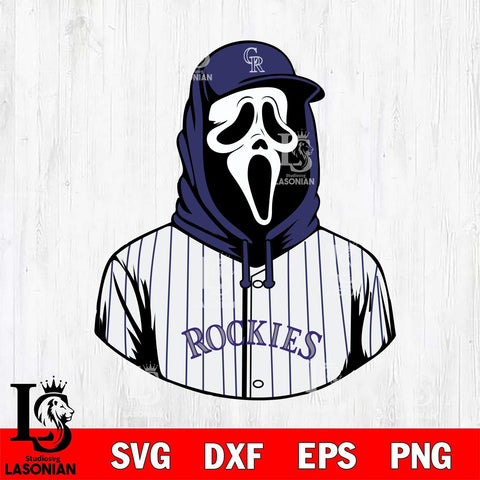 Colorado Rockies Ghostface 4 Svg Eps Dxf Png File, Digital Download, Instant Download
