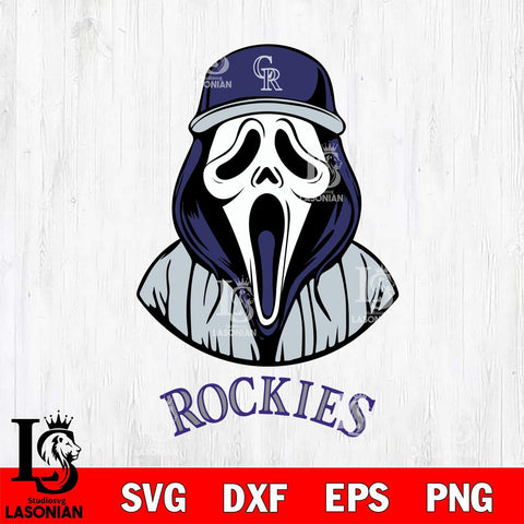 Colorado Rockies Ghostface 5 Svg Eps Dxf Png File, Digital Download, Instant Download