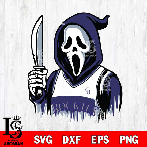 Colorado Rockies Ghostface 6 Svg Eps Dxf Png File, Digital Download, Instant Download