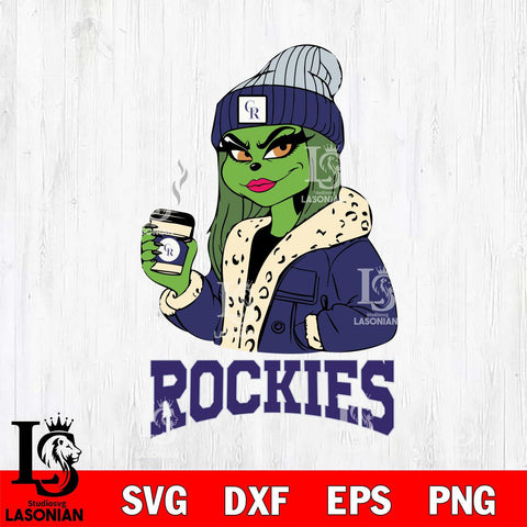 Colorado Rockies Girls Grinch Bougie Svg Eps Dxf Png File, Digital Download, Instant Download