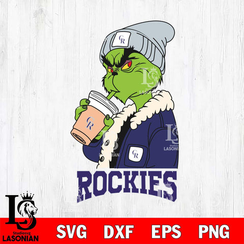 Colorado Rockies Grinch Bougie Football Svg Eps Dxf Png File, Digital Download, Instant Download