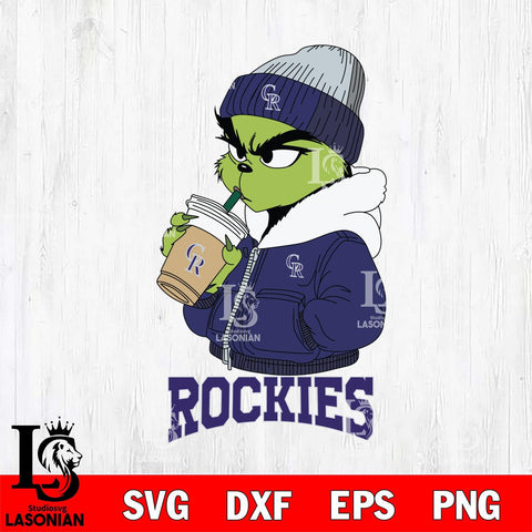 Colorado Rockies Grinch Bougie Sport Svg Eps Dxf Png File, Digital Download, Instant Download