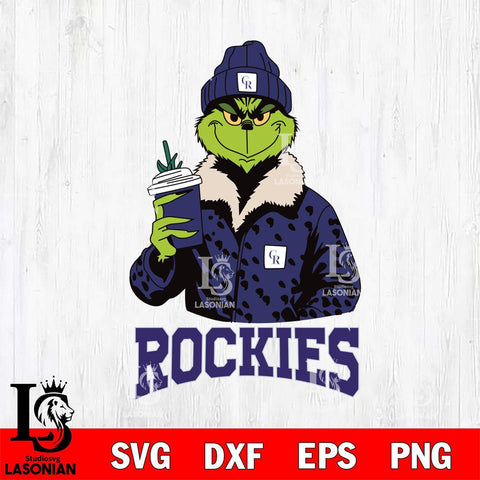Colorado Rockies Grinch Leopard Svg Eps Dxf Png File, Digital Download, Instant Download