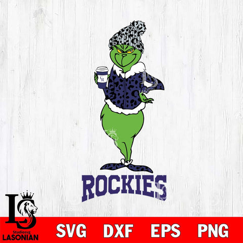 Colorado Rockies Grinch Leopard Coffee Svg Eps Dxf Png File, Digital Download, Instant Download