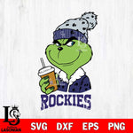 Colorado Rockies Grinch hat Svg Eps Dxf Png File, Digital Download, Instant Download
